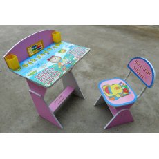Парта+стул Baby Tilly "Веселой учебы" E2017 Pink (розовая)