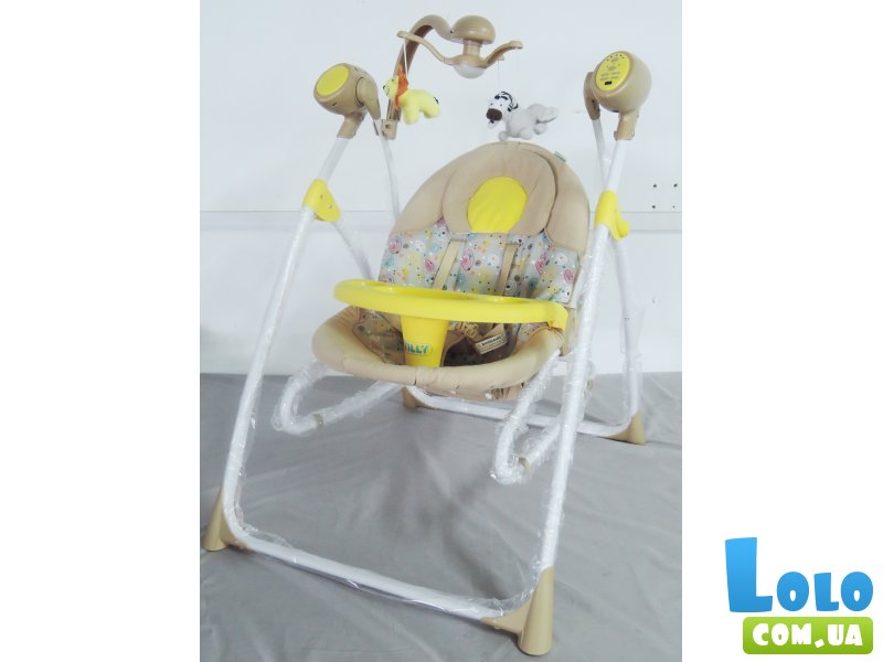 Колыбель-качели 3 в 1 Baby Tilly BT-SC-0005 Yellow (желтые с бежевым)