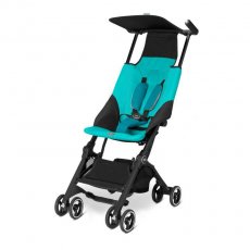 Прогулочная коляска GB Pockit Capri Blue-Turquoise (бирюзовая с черным)
