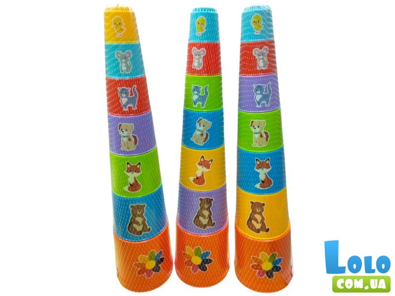 Пирамидка Пасочка с ведерком, ТехноК (в ассортименте)