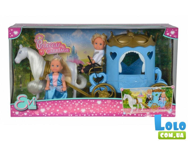 Кукла Simba Еви и Тимми "Карета принцессы с лошадью" (5738516)
