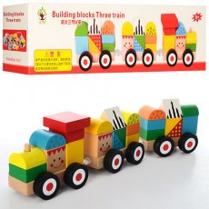 Деревянная игрушка-конструктор "Поезд" (MD 0994)