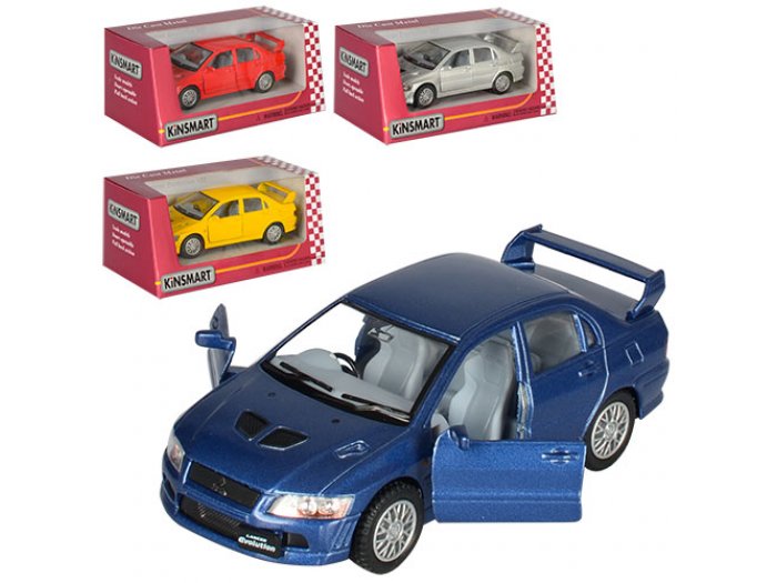 Автомодель Kinsmart Mitsubishi Lancer Evolution VII KT5052W (в ассортименте), в масштабе 1:36 Kinsmart - купити в Україні