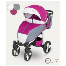 Прогулочная коляска Camarelo Elf EL-7 (розовая с серым)