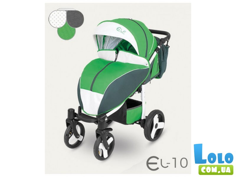 Прогулочная коляска Camarelo Elf EL-10 (зеленая с серым)