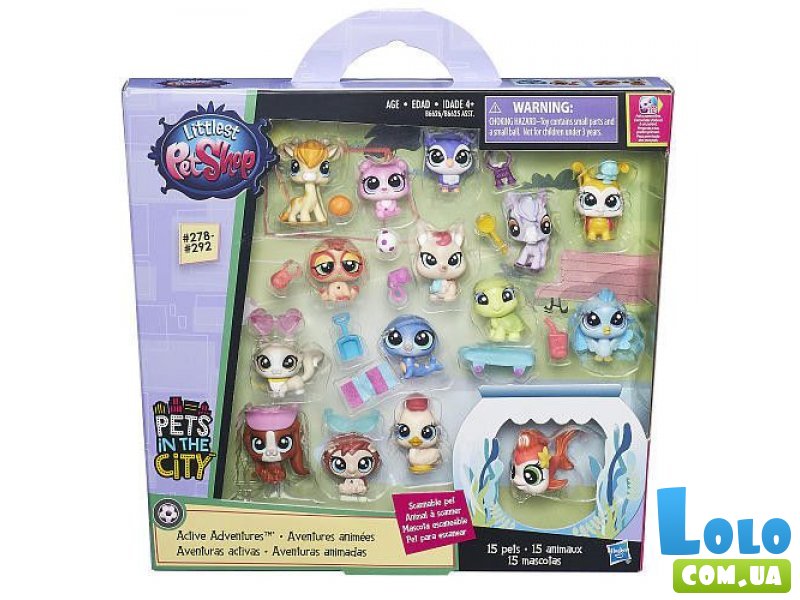 Игровой набор Hasbro Littlest Pet Shop "Набор зверюшек" (B6625)