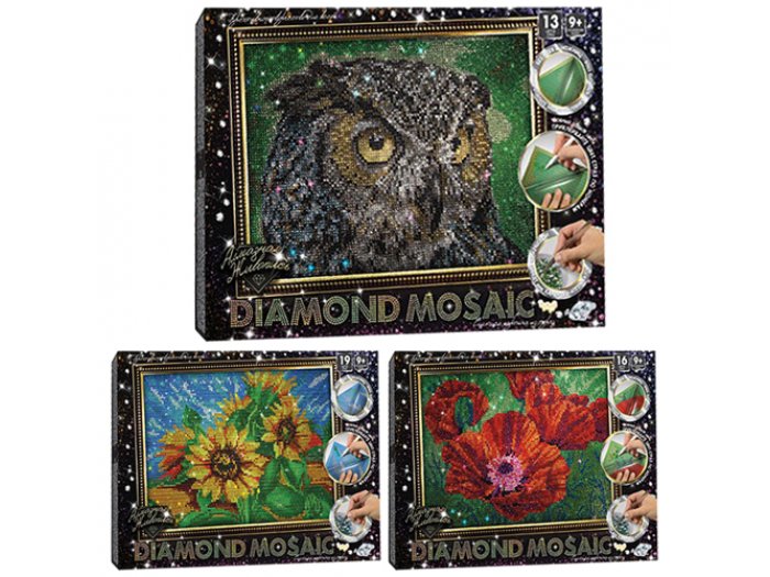 Набор для творчества Diamond Mosaic, Danko Toys, в ассортименте