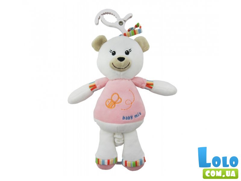 Игрушка-подвеска Baby Mix "Медведь" TE-8295L-25P-Y (розовый)