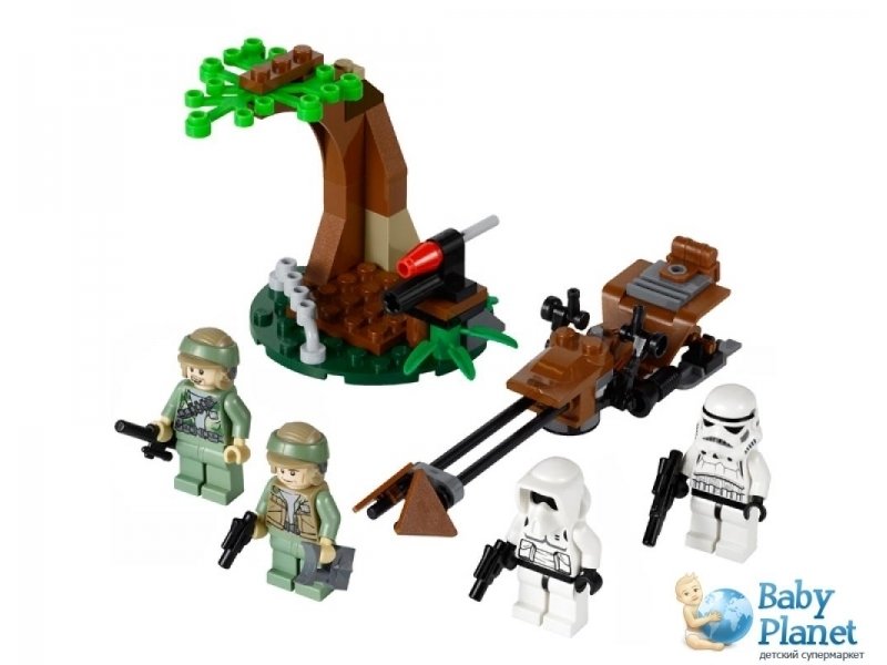 Конструктор Lego "Повстанцы на Эндоре и штурмовики Империи" (9489)