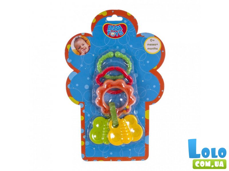 Погремушка-подвеска с грызуном Biba Toys "Бабочки"
