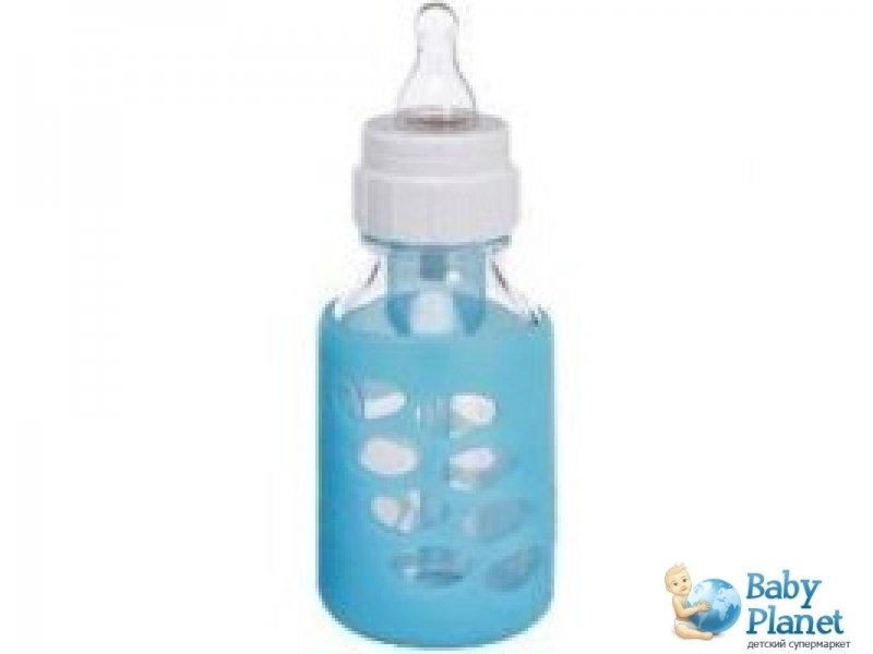 Защитный чехол для стеклянной бутылочки Dr. Brown’s Natural Flow 120 мл, 886 (голубой)