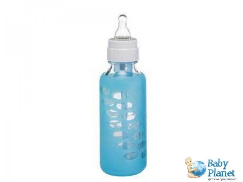 Защитный чехол для стеклянной бутылочки Dr. Brown’s Natural Flow 240 мл, 896 (голубой)