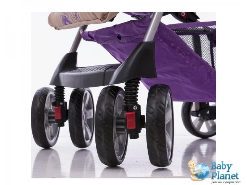 Прогулочная коляска Everflo E-220HL (фиолетовая с бежевым)