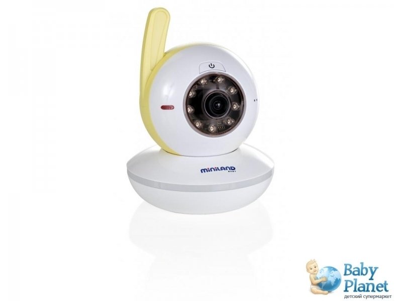 Дополнительная цифровая видеокамера для видеоняни Miniland Digimonitor 3,5’’ 89055 (белая с желтым)