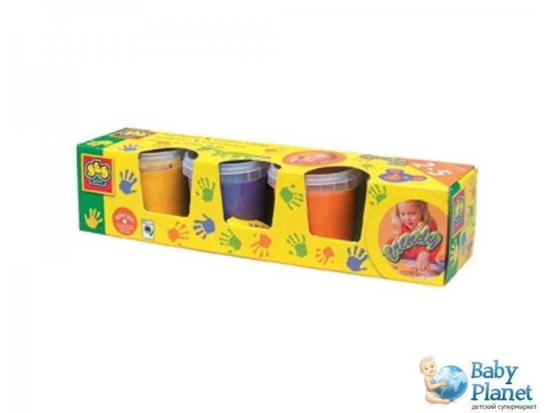 Пальчиковые краски Ses "Маленький художник" (0304S), 4 цвета