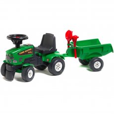 Трактор-каталка Falk Baby Farm Master 1081C (зеленый с черным)