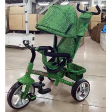 Велосипед трехколесный Baby Tilly Zoo-Trike T-342 Green (зеленый), с узором