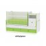 Кроватка-трансформер Bertoni Trend Plus New White Green (зеленая с белым)