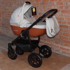 Универсальная коляска 2 в 1 Tutek Grander Plus Eco 03 (серая с оранжевым)