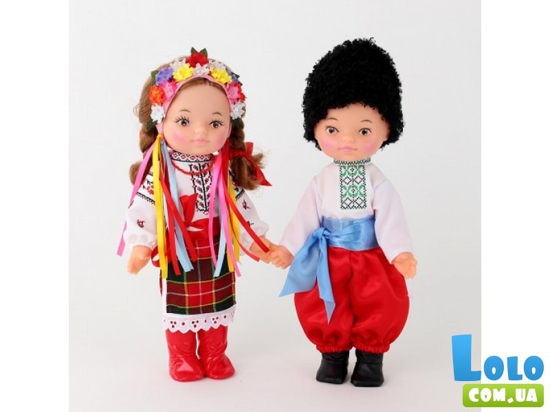 Комплект кукол ЧудиСам "Украинцы в вышиванках" (B223), 35 см