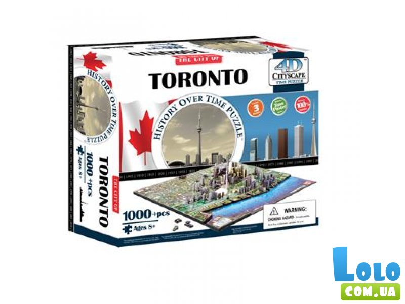Пазл 4D Cityscape "Торонто, Канада" (40016), 1000 эл.