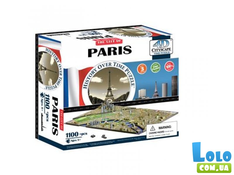 Пазл 4D Cityscape "Париж, Франция" (40028), 1100 эл.