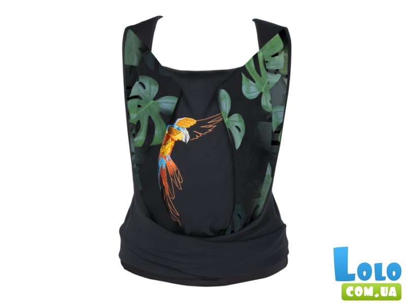 Рюкзак-кенгуру Cybex Yemaya Fashion Edition Birds of Paradise Multicolor (черный), с рисунком