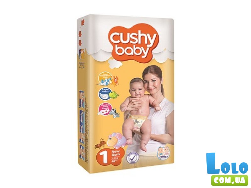 Подгузники Cushi Baby 1 (Newborn) 2-5 кг, 13 шт