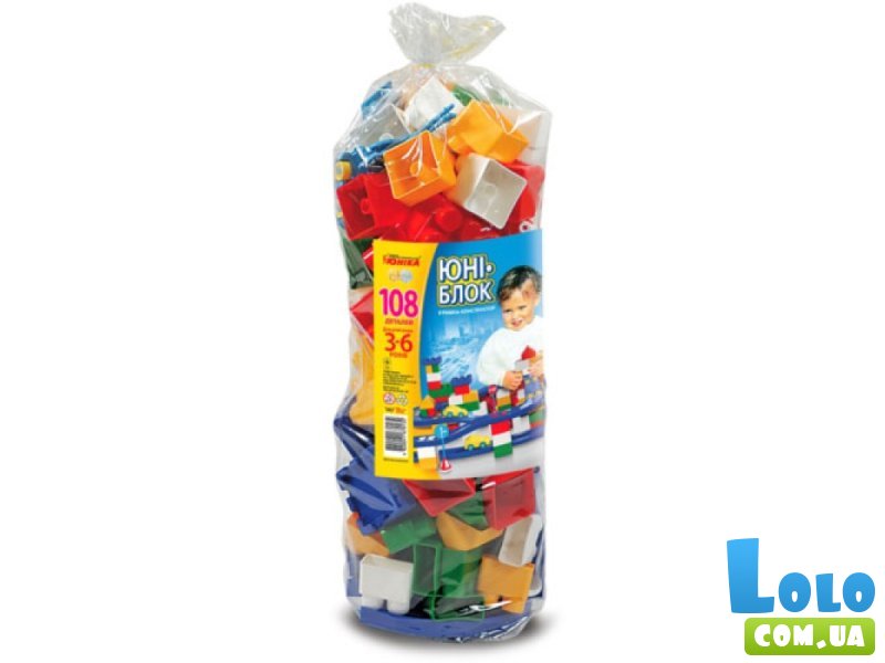 Конструктор Юни-блок, Юника, 108 дет.
