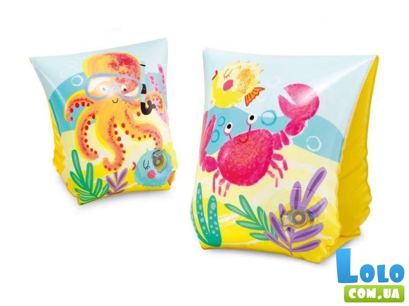 Нарукавники надувые Осьминожки-черепашки, Intex