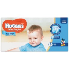 Подгузники Huggies Ultra Comfort 4 для мальчиков (8-14кг), 50 шт