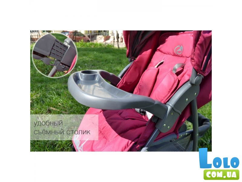 Прогулочная коляска Baby Care City BC-5201 Crimson (розовая)