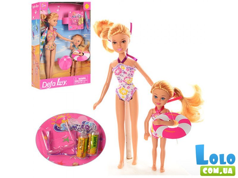 Кукла с сестричкой Пляжный сезон, Defa Lucy (в ассортименте)