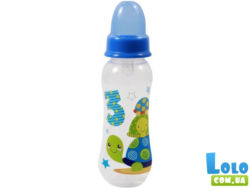 Бутылочка с силиконовой соской Lindo  Li 145 (в ассортименте), 250 мл