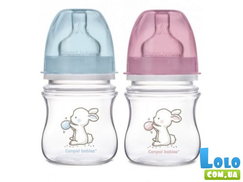 Бутылочка с широким горлышком антиколиковая Canpol Babies Easystart Little Cutie (35/218), 120 мл