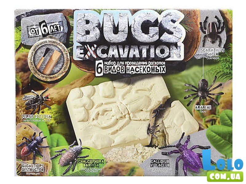 Набор для проведения раскопок Жуки Bugs Excavation, Danko Toys (в ассортименте)