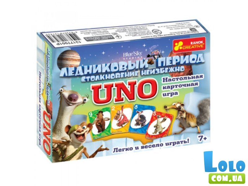 Настольная игра Ранок "Uno. Ледниковый период" (12177001Р/5810)