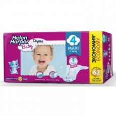Подгузники Helen Harper Baby 4 (Maxi), 62 шт