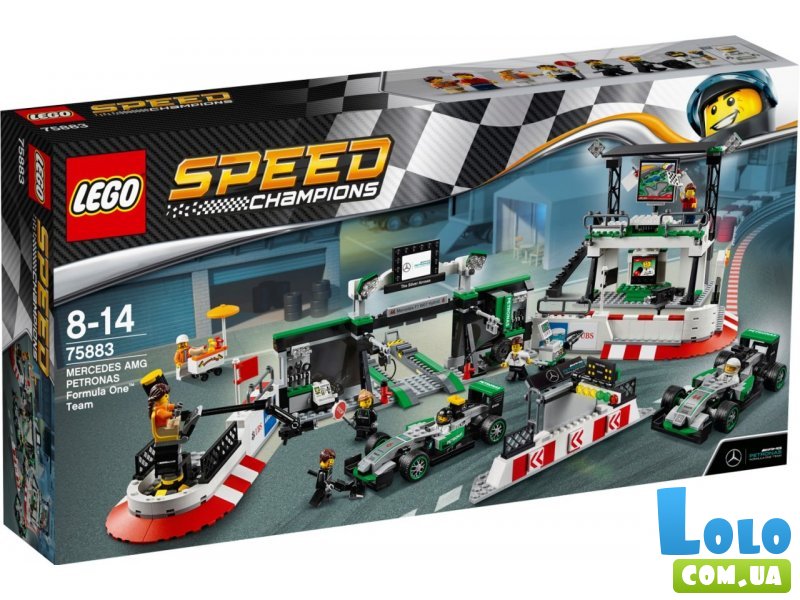 Конструктор Команда Формулы Один Mercedes AMG Petronas, серии Speed Champions, LEGO (75883), 941 дет.