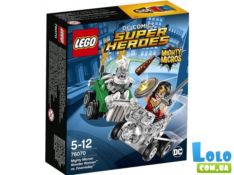 Конструктор Lego "Mighty Micros: Чудо-женщина против Думсдэя", серия "Super Heroes" (76070), 85 эл.