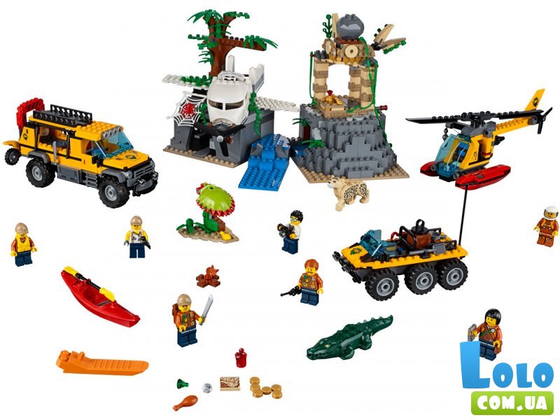 Конструктор Lego "База исследователей джунглей", серия "City" (60161), 813 эл.