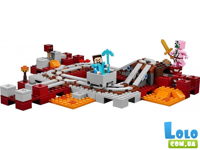Конструктор Lego "Подземная железная дорога", серия "Minecraft" (21130), 387 эл.