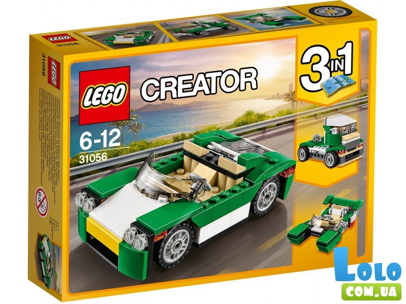 Конструктор Lego "Зелёный кабриолет", серия "Creator" (31056), 122 эл.