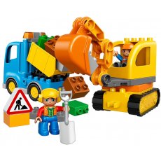 Конструктор Lego "Грузовик и гусеничный экскаватор", серия "Duplo" (10812), 26 эл.