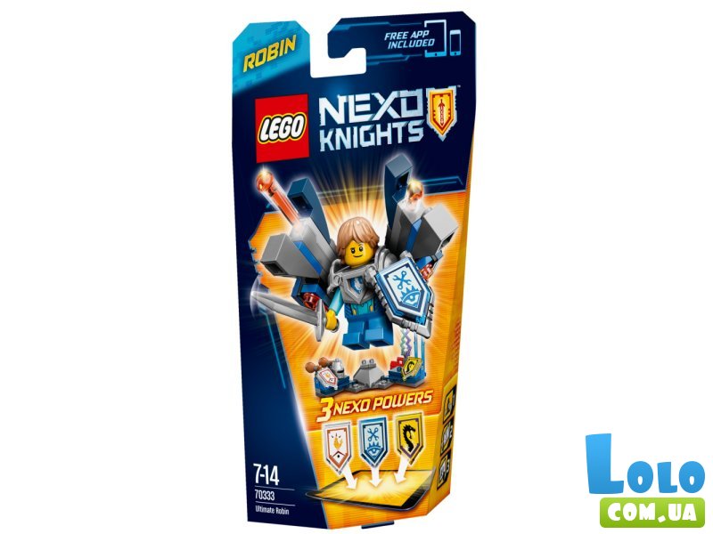Конструктор Lego "Робин – Абсолютная сила", серия "Nexo Knights" (70333), 75 эл.