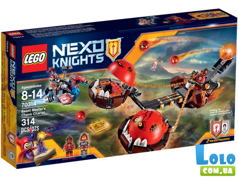 Конструктор Lego "Безумная колесница Укротителя", серия "Nexo Knights" (70314), 314 эл.
