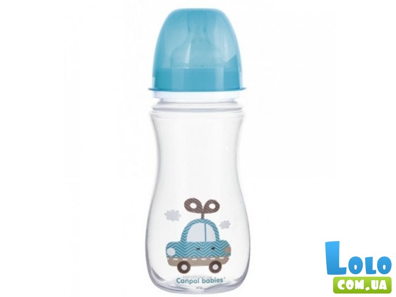 Бутылочка с широким отверстием антиколиковая Canpol Babies Easystart Toys 35/222 (в ассортименте), 300 мл