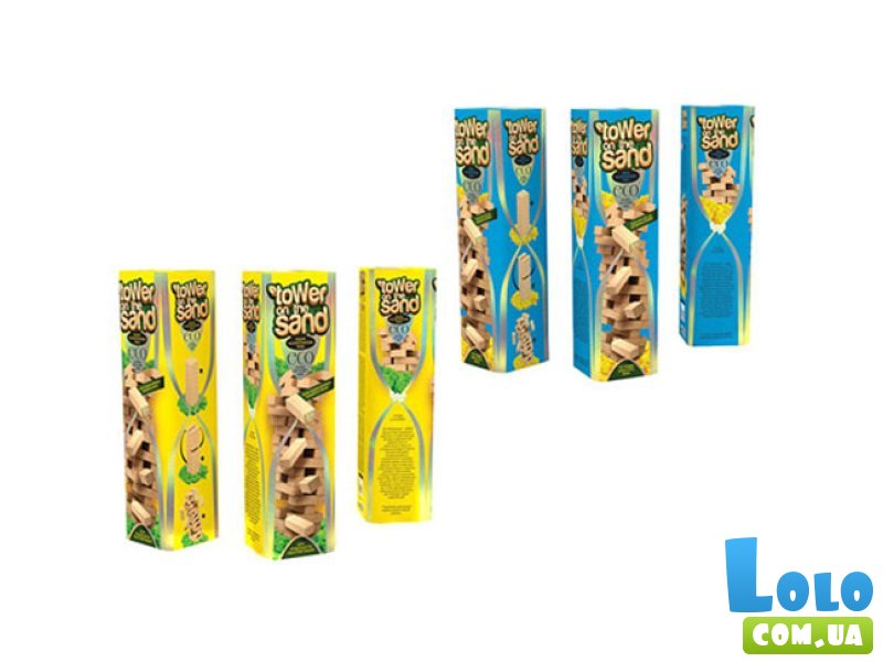Настольная деревянная игра Дженга Tower on the Sand, Danko Toys (в ассортименте)