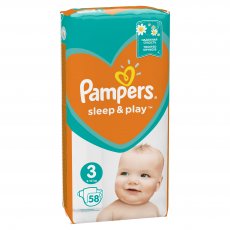 Подгузники Pampers Sleep & Play Размер 3 (Midi) 6-10 кг, 58 шт (4015400224211)