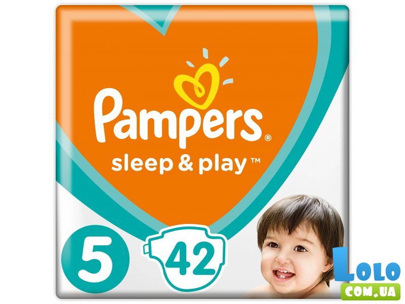 Подгузники Pampers Sleep & Play Размер 5 (Junior) 11-16 кг, 42 шт (4015400224068)